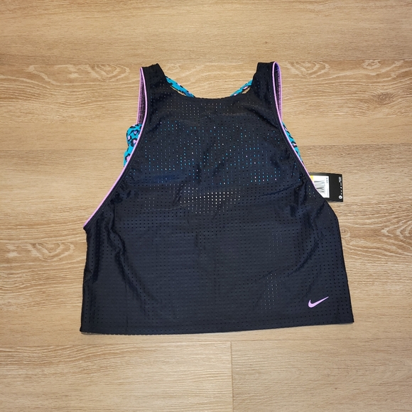 Nike Other - Nike Womens Cheetah Convertible Layered Tankini Size Small New